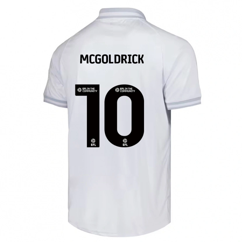 Danxen Damen David Mcgoldrick #10 Weiß Grau Schwarz Auswärtstrikot Trikot 2025/26 T-Shirt Schweiz