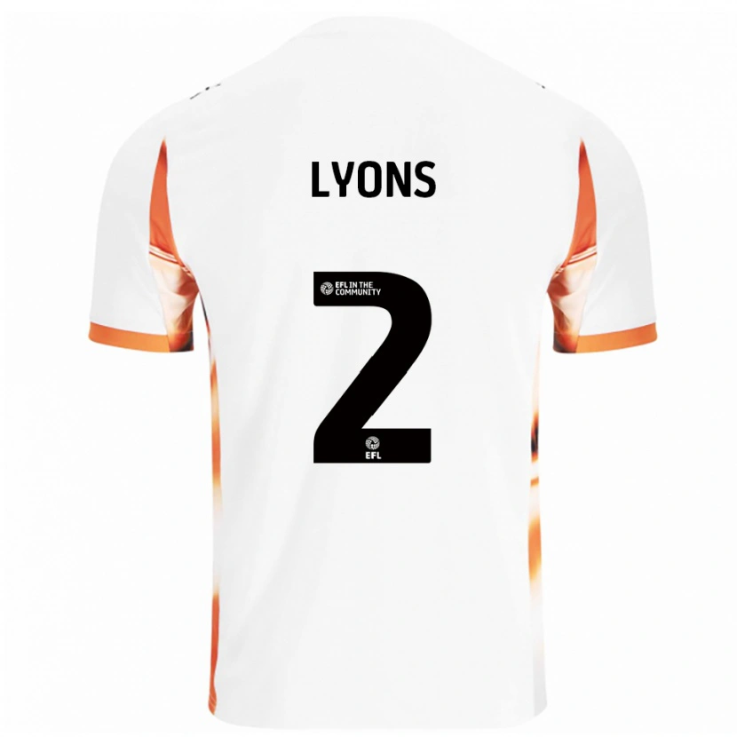 Danxen Damen Andy Lyons #2 Weiß Orange Schwarz Auswärtstrikot Trikot 2025/26 T-Shirt Schweiz