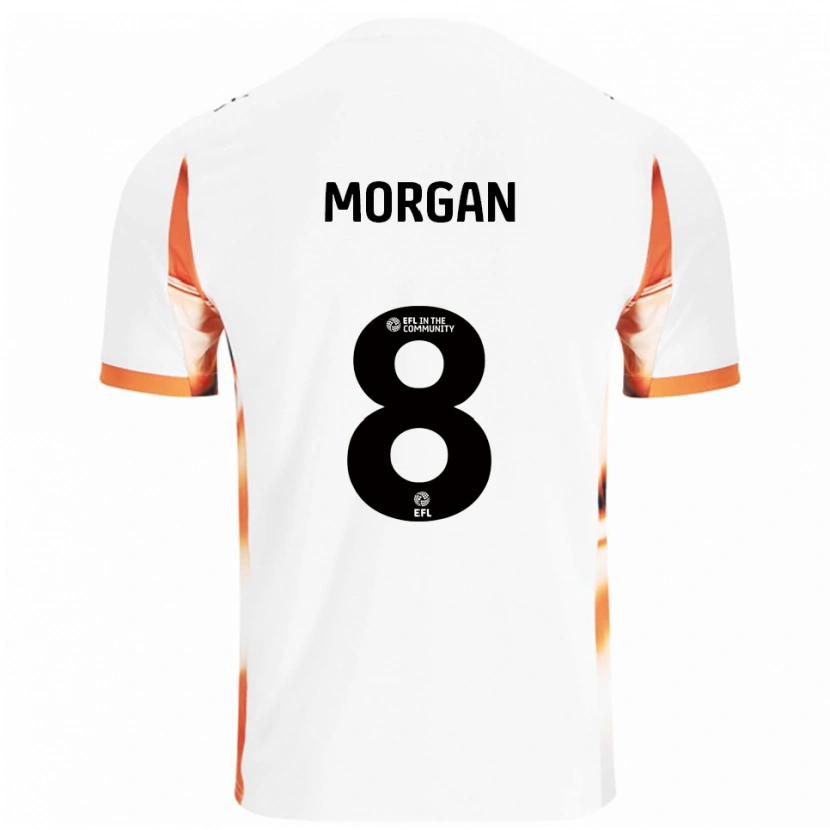 Danxen Damen Albie Morgan #8 Weiß Orange Schwarz Auswärtstrikot Trikot 2025/26 T-Shirt Schweiz