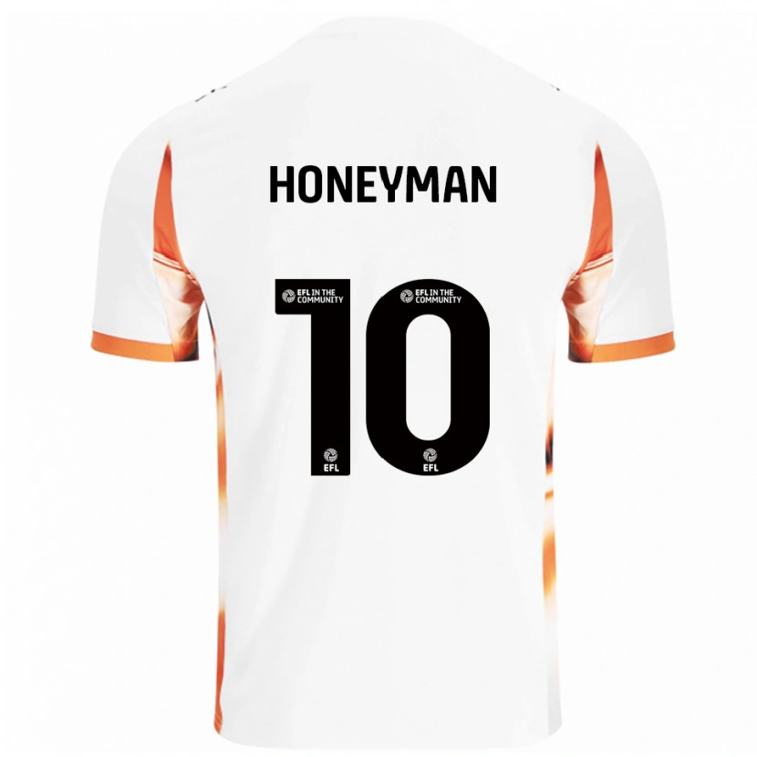 Danxen Damen George Honeyman #10 Weiß Orange Schwarz Auswärtstrikot Trikot 2025/26 T-Shirt Schweiz