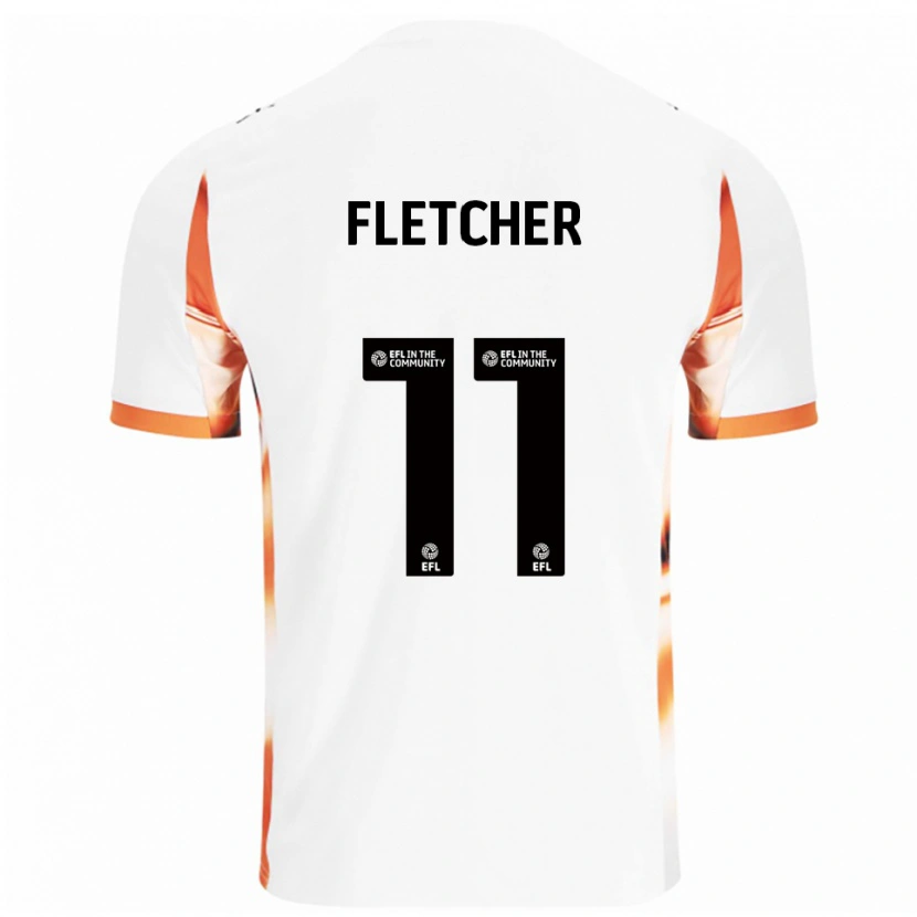 Danxen Damen Ashley Fletcher #11 Weiß Orange Schwarz Auswärtstrikot Trikot 2025/26 T-Shirt Schweiz