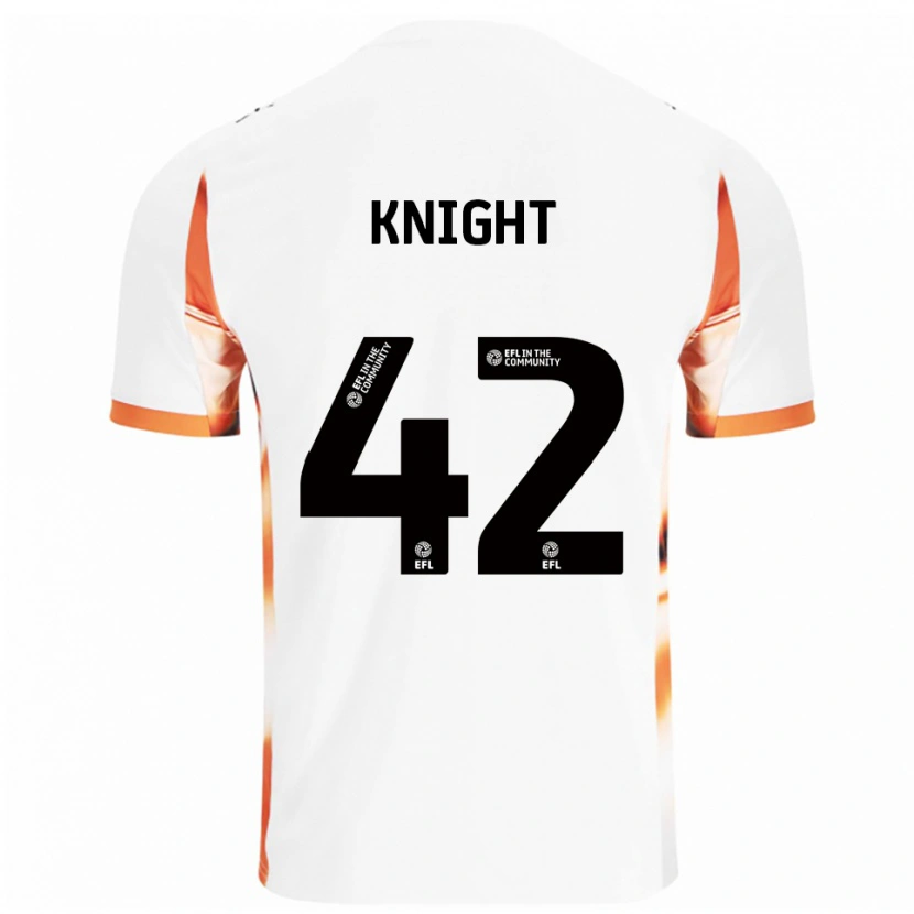 Danxen Damen Spencer Knight #42 Weiß Orange Schwarz Auswärtstrikot Trikot 2025/26 T-Shirt Schweiz