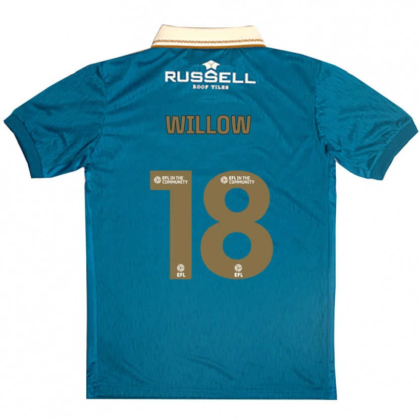 Danxen Damen Jack Willow #18 Himmelblau Weiß Auswärtstrikot Trikot 2025/26 T-Shirt Schweiz