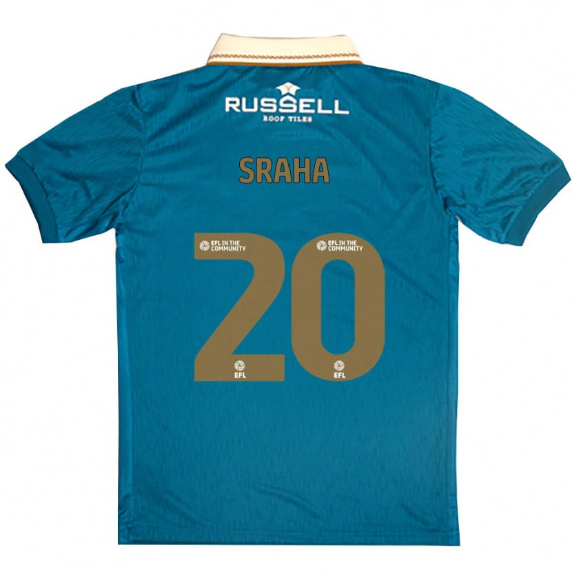 Danxen Damen Jason Sraha #20 Himmelblau Weiß Auswärtstrikot Trikot 2025/26 T-Shirt Schweiz