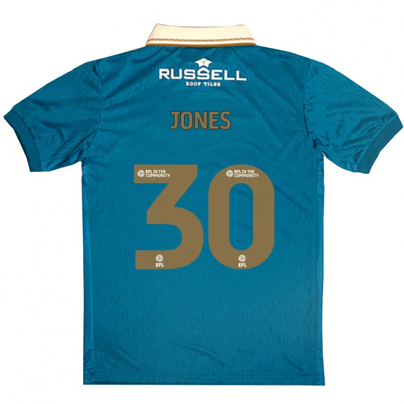 Danxen Damen James Jones #30 Himmelblau Weiß Auswärtstrikot Trikot 2025/26 T-Shirt Schweiz