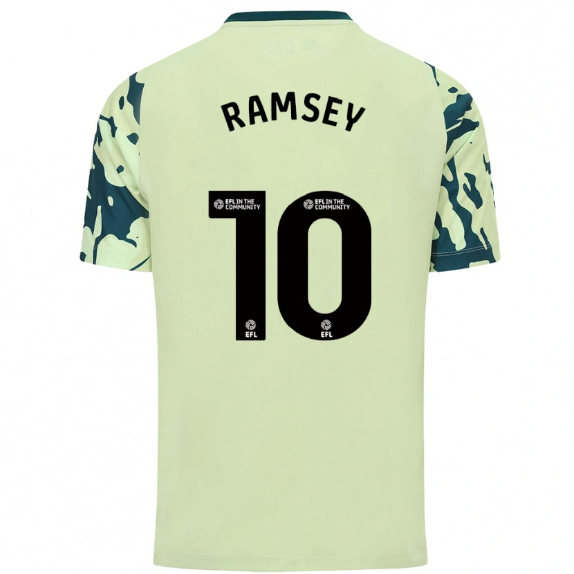 Danxen Damen Aaron Ramsey #10 Dunkelgrün Auswärtstrikot Trikot 2025/26 T-Shirt Schweiz