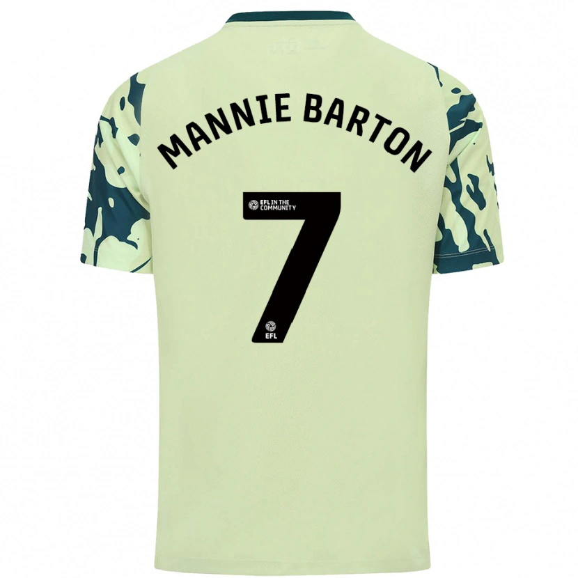 Danxen Damen Mannie Barton #7 Dunkelgrün Auswärtstrikot Trikot 2025/26 T-Shirt Schweiz