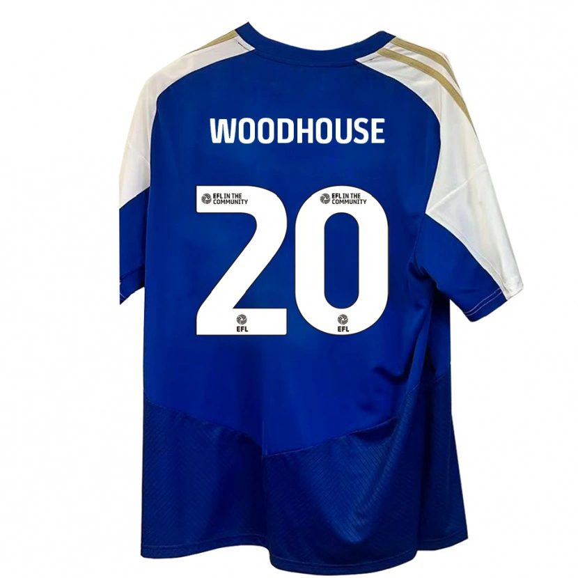 Danxen Damen Luca Woodhouse #20 Blau Weiß Gold Auswärtstrikot Trikot 2025/26 T-Shirt Schweiz