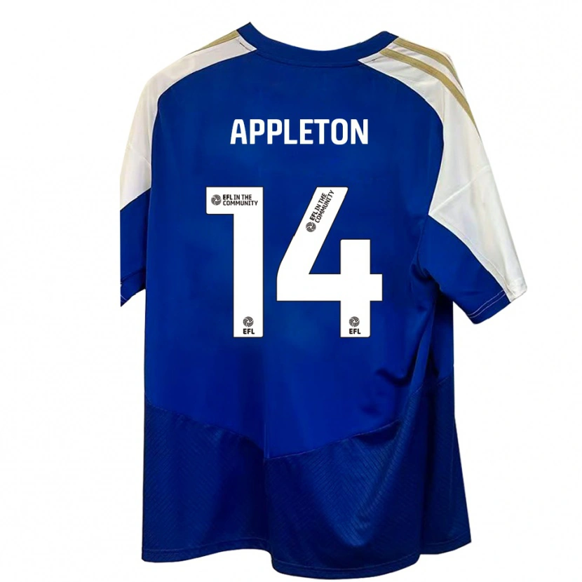 Danxen Damen Harry Appleton #14 Blau Weiß Gold Auswärtstrikot Trikot 2025/26 T-Shirt Schweiz