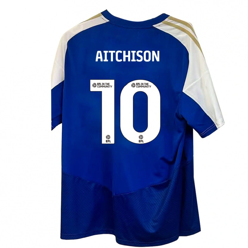 Danxen Damen Jack Aitchison #10 Blau Weiß Gold Auswärtstrikot Trikot 2025/26 T-Shirt Schweiz
