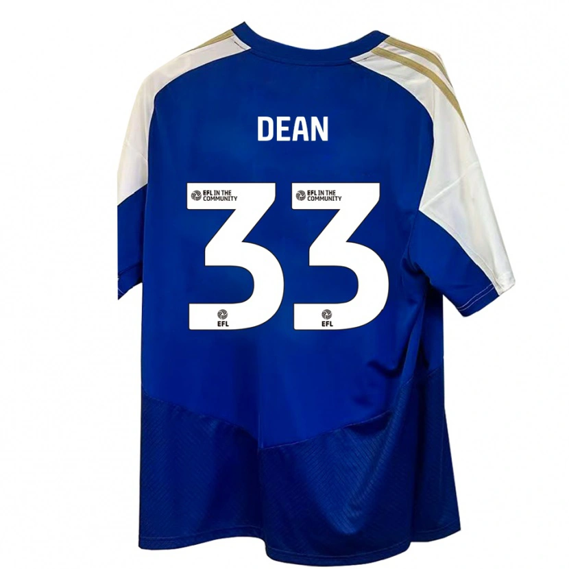 Danxen Damen Tom Dean #33 Blau Weiß Gold Auswärtstrikot Trikot 2025/26 T-Shirt Schweiz