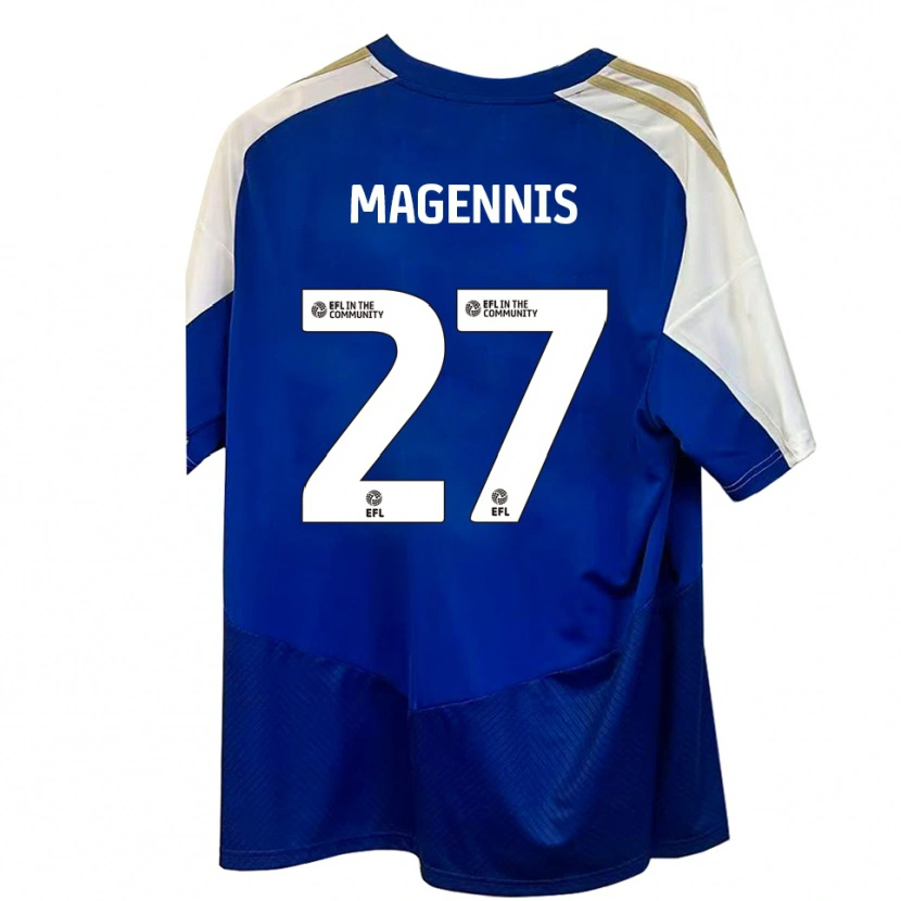 Danxen Damen Josh Magennis #27 Blau Weiß Gold Auswärtstrikot Trikot 2025/26 T-Shirt Schweiz