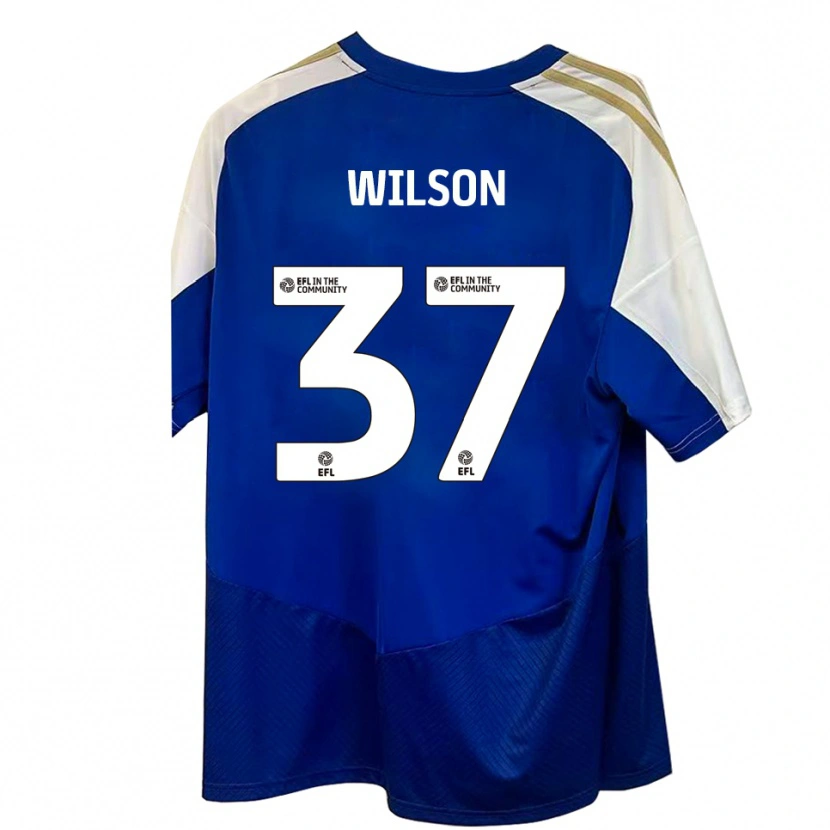 Danxen Damen Kieran Wilson #37 Blau Weiß Gold Auswärtstrikot Trikot 2025/26 T-Shirt Schweiz