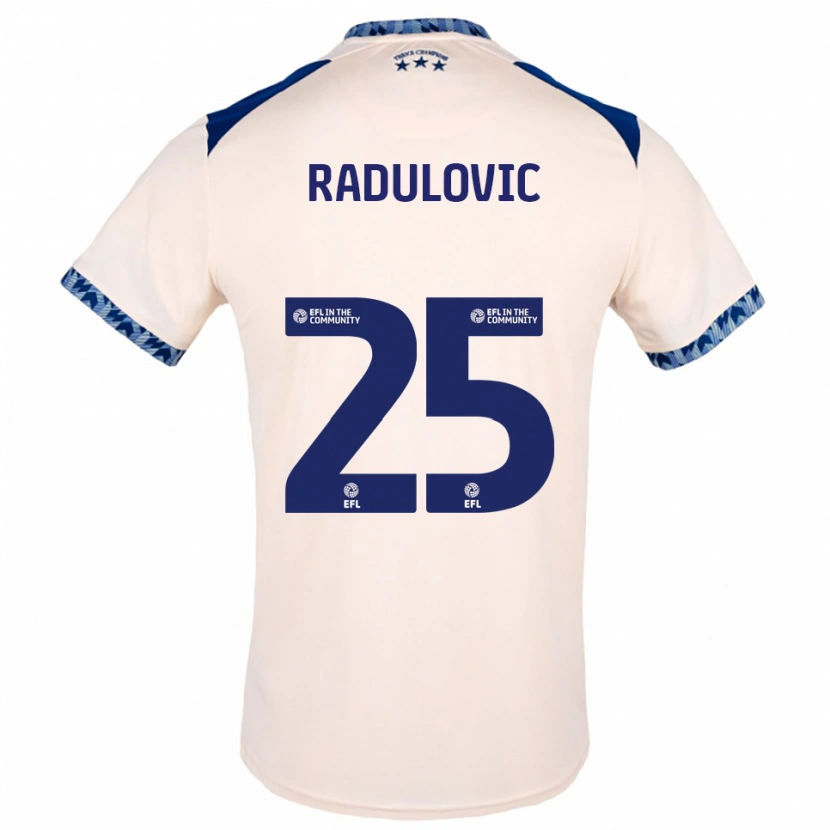 Danxen Damen Bojan Radulović #25 Creme Marine Auswärtstrikot Trikot 2025/26 T-Shirt Schweiz