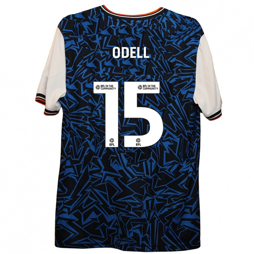 Danxen Damen Josh Odell #15 Blau Schwarz Weiß Auswärtstrikot Trikot 2025/26 T-Shirt Schweiz