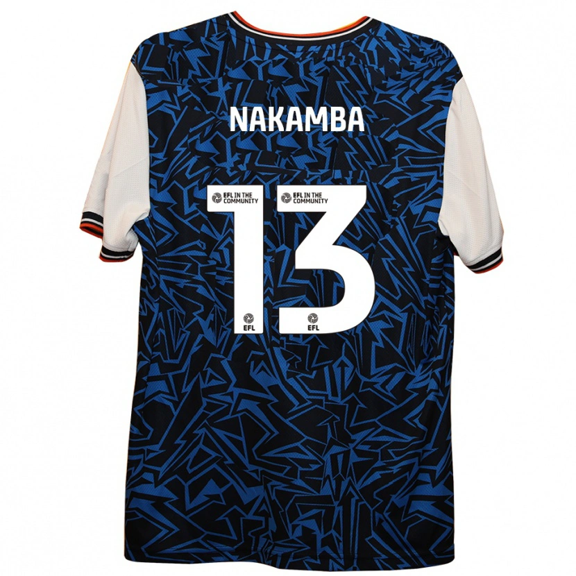 Danxen Damen Marvelous Nakamba #13 Blau Schwarz Weiß Auswärtstrikot Trikot 2025/26 T-Shirt Schweiz