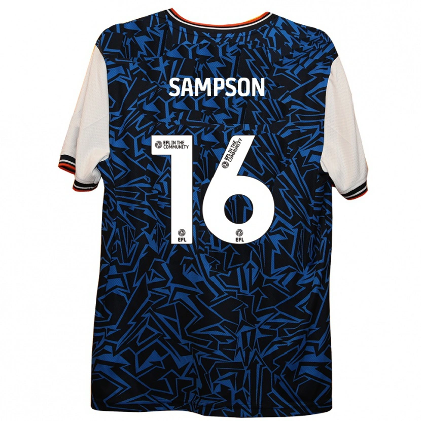 Danxen Damen Enoch Sampson #16 Blau Schwarz Weiß Auswärtstrikot Trikot 2025/26 T-Shirt Schweiz