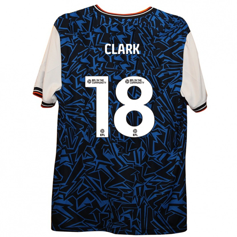 Danxen Damen Jordan Clark #18 Blau Schwarz Weiß Auswärtstrikot Trikot 2025/26 T-Shirt Schweiz