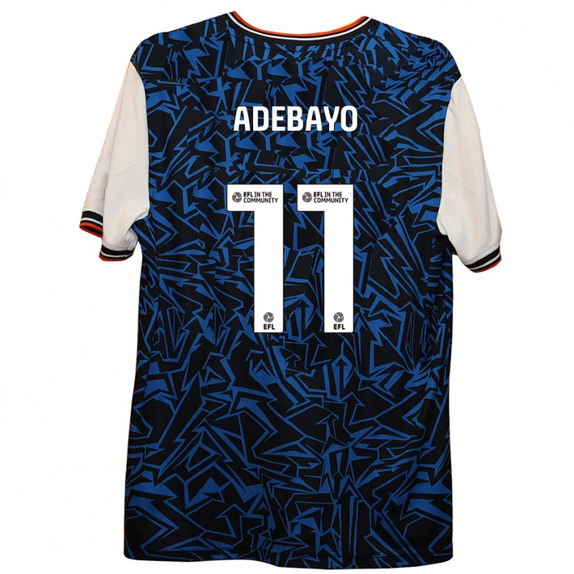Danxen Damen Elijah Adebayo #11 Blau Schwarz Weiß Auswärtstrikot Trikot 2025/26 T-Shirt Schweiz