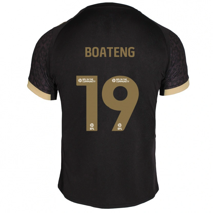Danxen Damen Malachi Boateng #19 Schwarz Gold Auswärtstrikot Trikot 2025/26 T-Shirt Schweiz