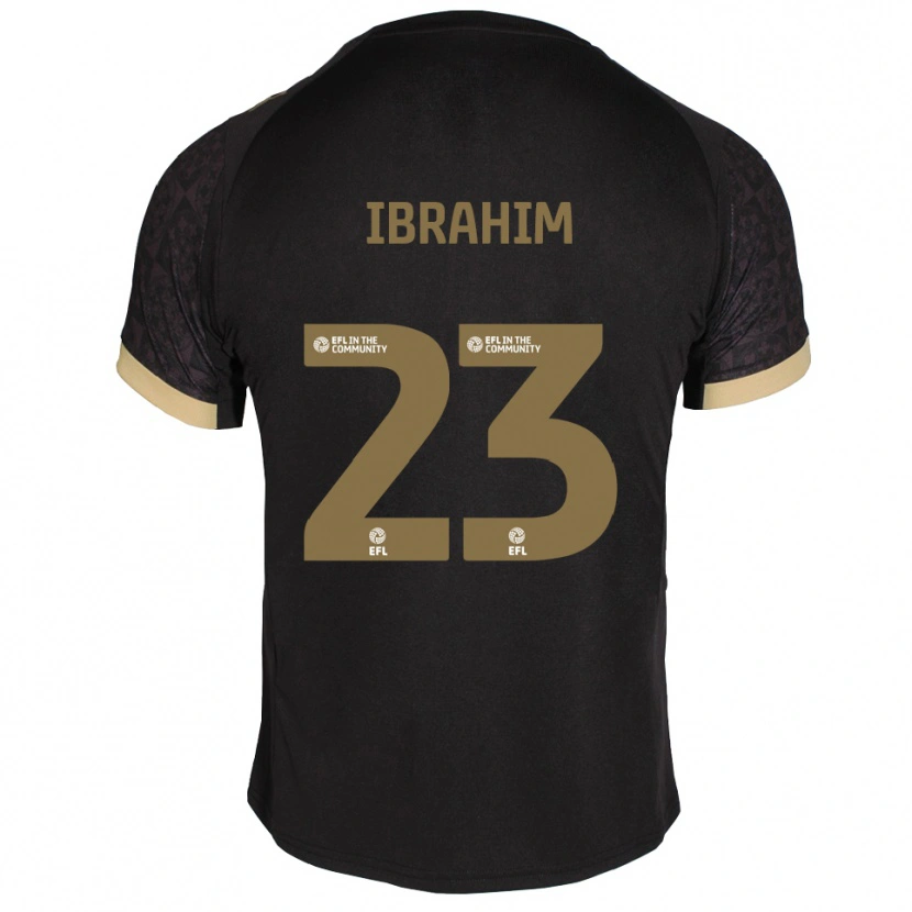 Danxen Damen Bradley Ibrahim #23 Schwarz Gold Auswärtstrikot Trikot 2025/26 T-Shirt Schweiz