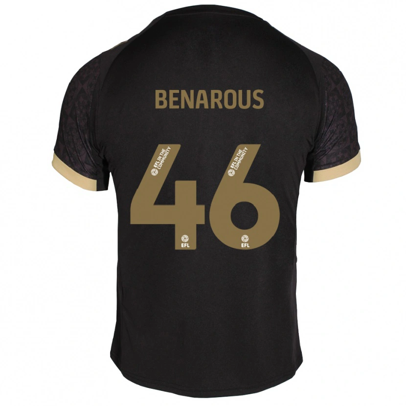 Danxen Damen Ayman Benarous #46 Schwarz Gold Auswärtstrikot Trikot 2025/26 T-Shirt Schweiz