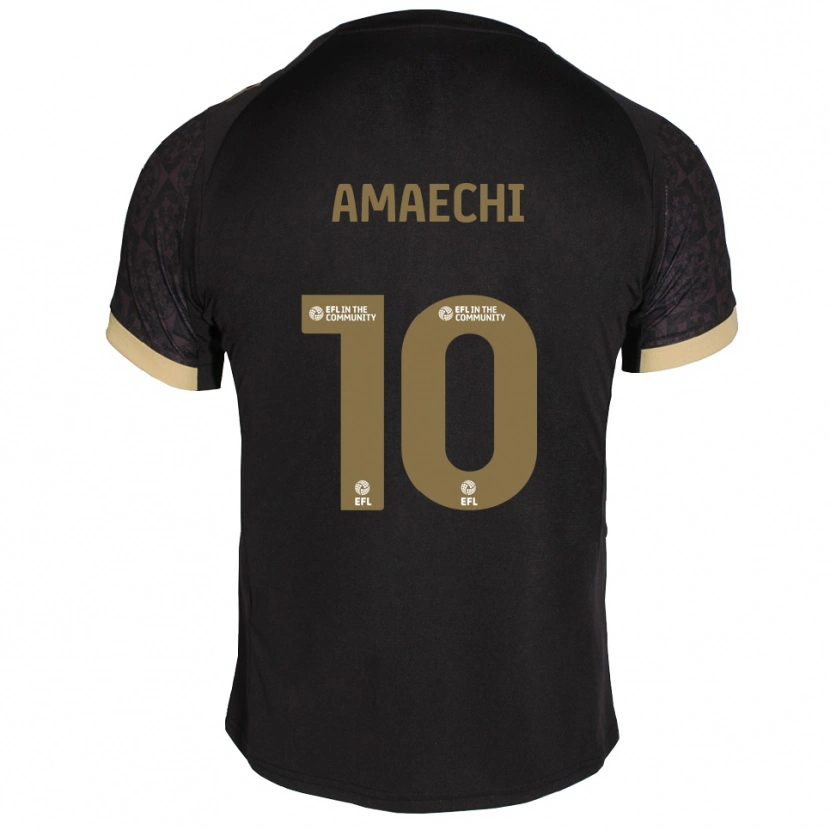 Danxen Damen Xavier Amaechi #10 Schwarz Gold Auswärtstrikot Trikot 2025/26 T-Shirt Schweiz