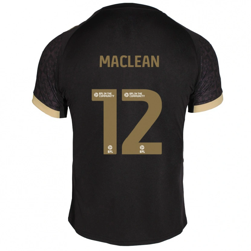 Danxen Damen Toby Maclean #12 Schwarz Gold Auswärtstrikot Trikot 2025/26 T-Shirt Schweiz