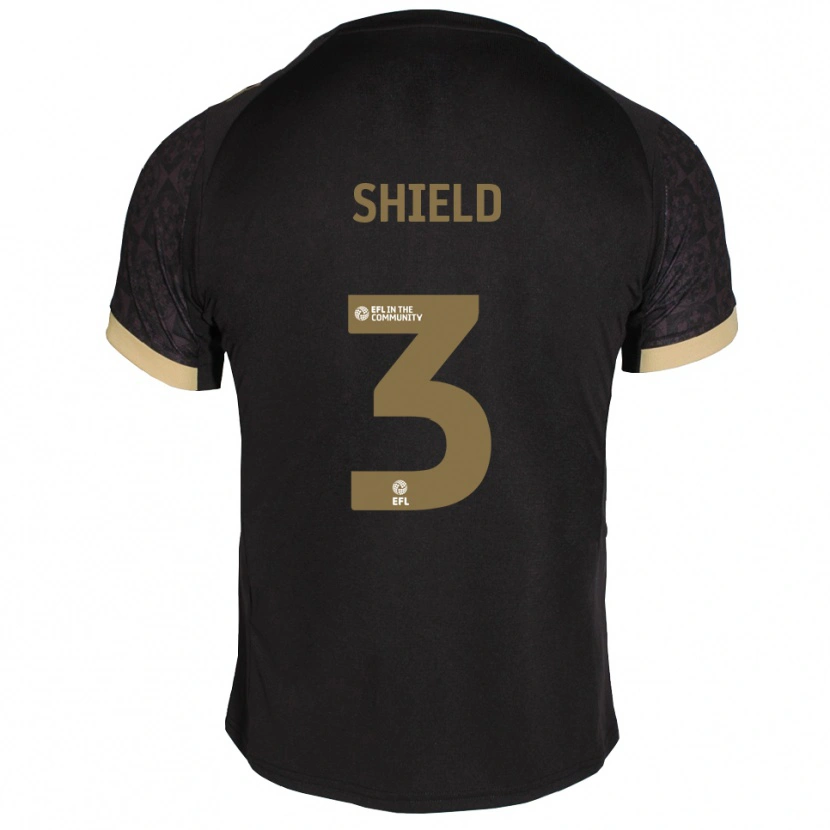 Danxen Damen Harry Shield #3 Schwarz Gold Auswärtstrikot Trikot 2025/26 T-Shirt Schweiz