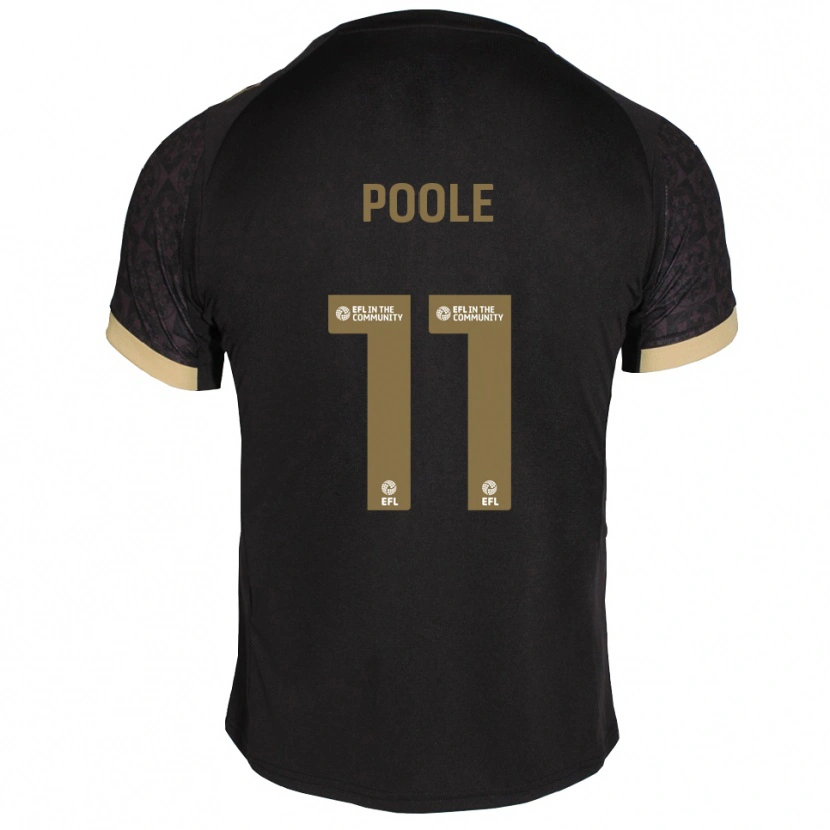 Danxen Damen Fletcher Poole #11 Schwarz Gold Auswärtstrikot Trikot 2025/26 T-Shirt Schweiz