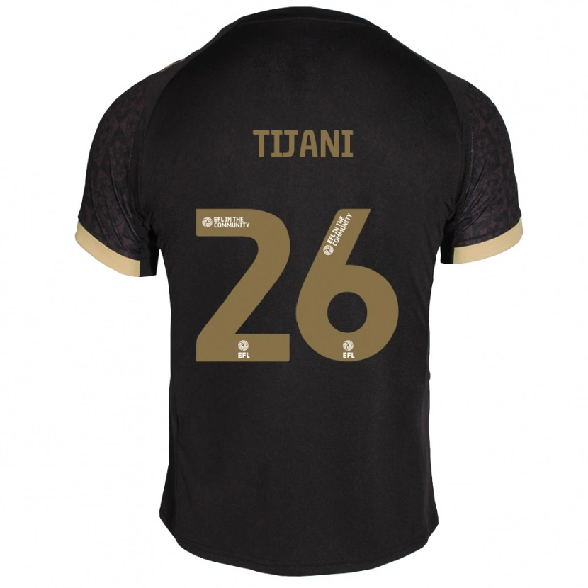 Danxen Damen Muhamed Tijani #26 Schwarz Gold Auswärtstrikot Trikot 2025/26 T-Shirt Schweiz