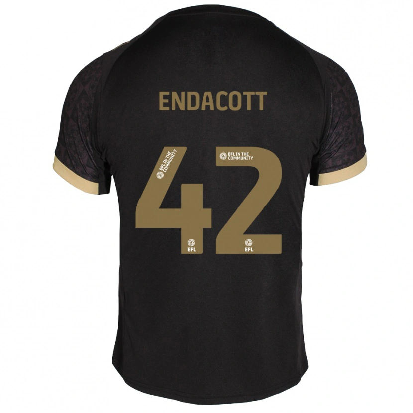 Danxen Damen Jack Endacott #42 Schwarz Gold Auswärtstrikot Trikot 2025/26 T-Shirt Schweiz