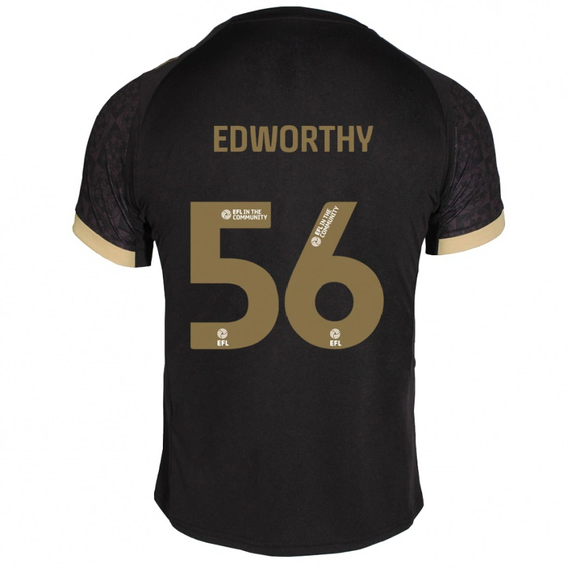 Danxen Damen Kieran Edworthy #56 Schwarz Gold Auswärtstrikot Trikot 2025/26 T-Shirt Schweiz
