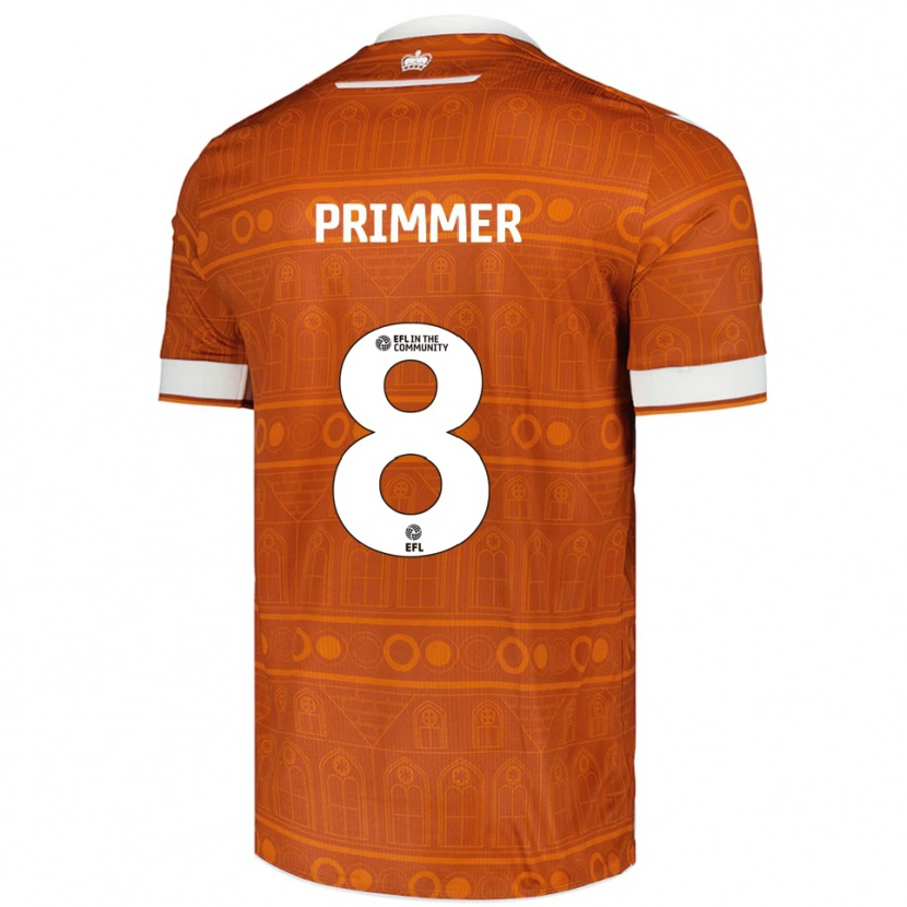Danxen Damen Tia Primmer #8 Orange Weiß Auswärtstrikot Trikot 2025/26 T-Shirt Schweiz
