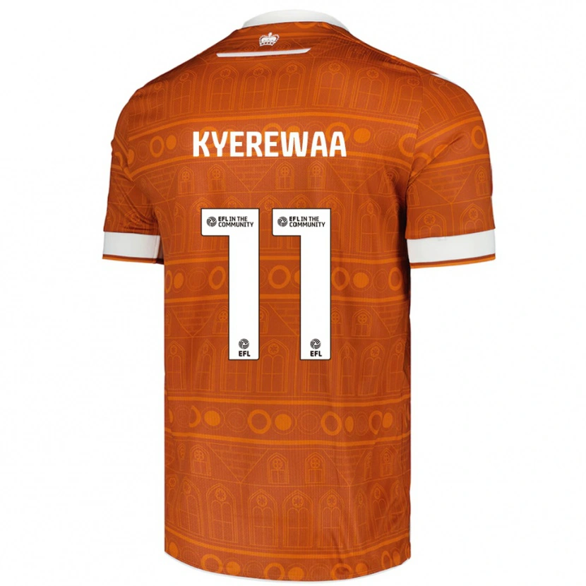 Danxen Damen Daniel Kyerewaa #11 Orange Weiß Auswärtstrikot Trikot 2025/26 T-Shirt Schweiz