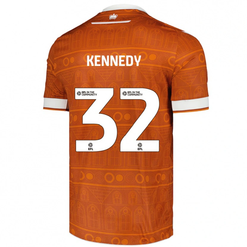 Danxen Damen Stevie Kennedy #32 Orange Weiß Auswärtstrikot Trikot 2025/26 T-Shirt Schweiz