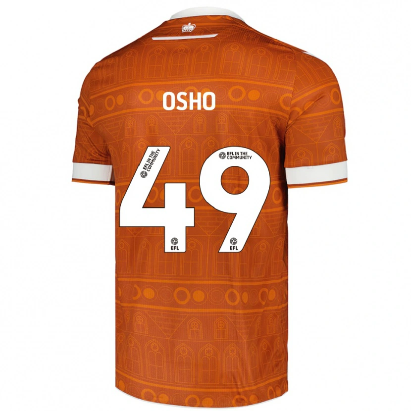 Danxen Damen Emmanuel Osho #49 Orange Weiß Auswärtstrikot Trikot 2025/26 T-Shirt Schweiz