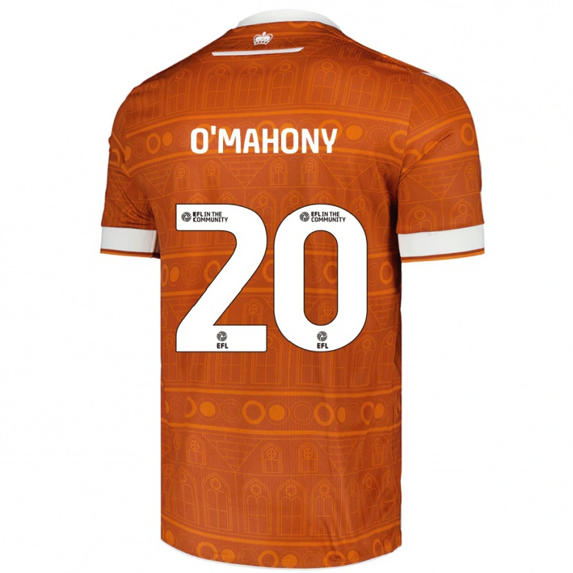 Danxen Damen Mark O'mahony #20 Orange Weiß Auswärtstrikot Trikot 2025/26 T-Shirt Schweiz