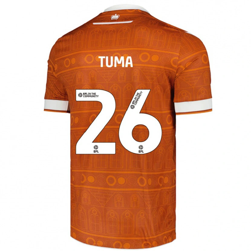 Danxen Damen Basil Tuma #26 Orange Weiß Auswärtstrikot Trikot 2025/26 T-Shirt Schweiz