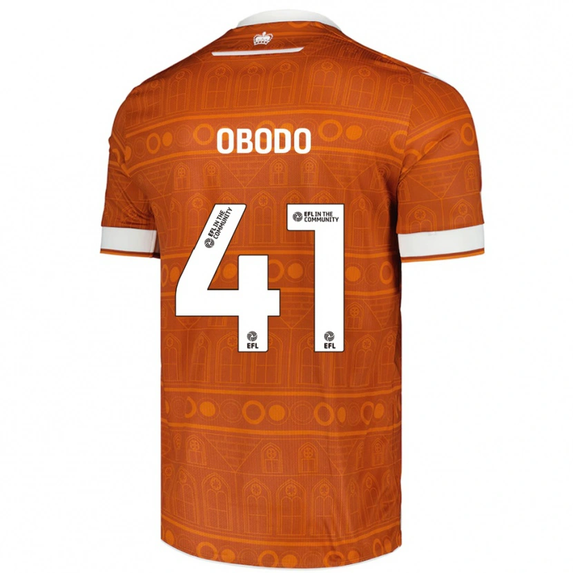 Danxen Damen Miles Obodo #41 Orange Weiß Auswärtstrikot Trikot 2025/26 T-Shirt Schweiz