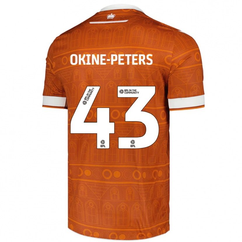Danxen Damen Jeremiah Okine-Peters #43 Orange Weiß Auswärtstrikot Trikot 2025/26 T-Shirt Schweiz