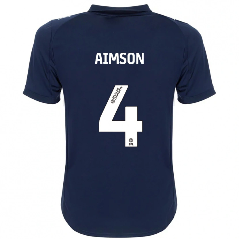 Danxen Damen Will Aimson #4 Marine Weiß Auswärtstrikot Trikot 2025/26 T-Shirt Schweiz