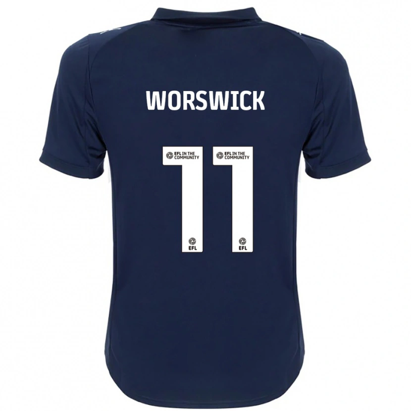 Danxen Damen Isobel Worswick #11 Marine Weiß Auswärtstrikot Trikot 2025/26 T-Shirt Schweiz