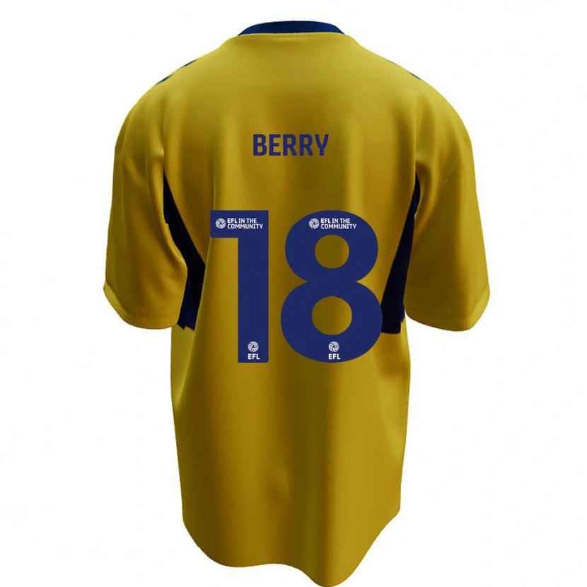 Danxen Damen James Berry #18 Gelb Blau Auswärtstrikot Trikot 2025/26 T-Shirt Schweiz