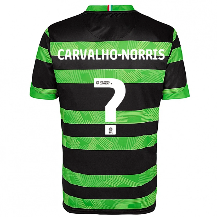 Danxen Damen Tom Carvalho-Norris #0 Schwarz Grün Auswärtstrikot Trikot 2025/26 T-Shirt Schweiz