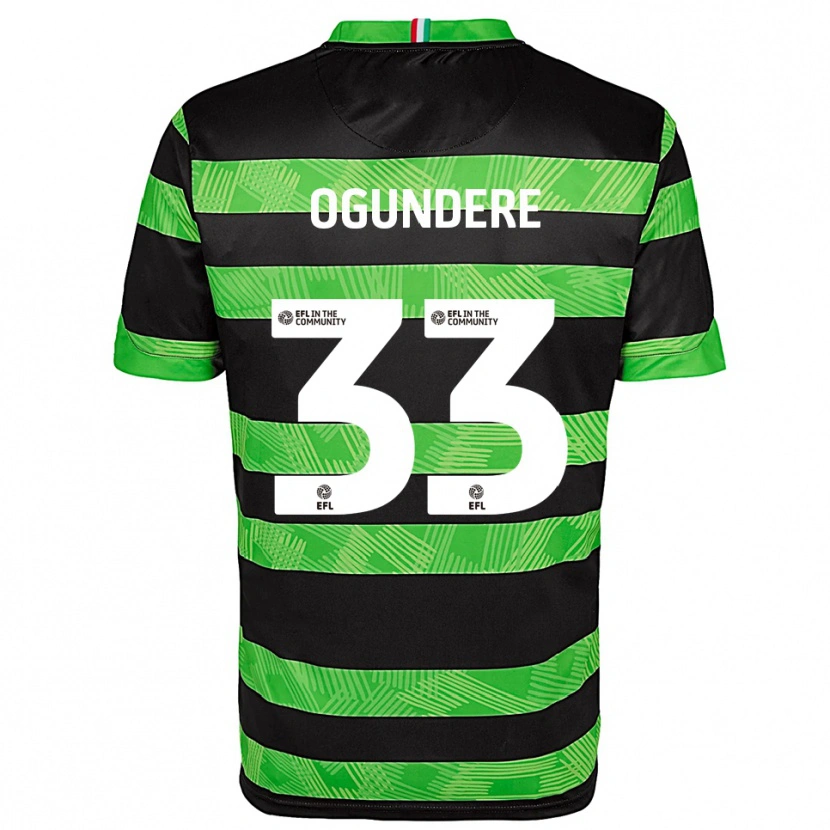 Danxen Damen Isaac Ogundere #33 Schwarz Grün Auswärtstrikot Trikot 2025/26 T-Shirt Schweiz