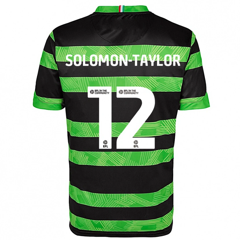 Danxen Damen Kau'inohea Solomon-Taylor #12 Schwarz Grün Auswärtstrikot Trikot 2025/26 T-Shirt Schweiz