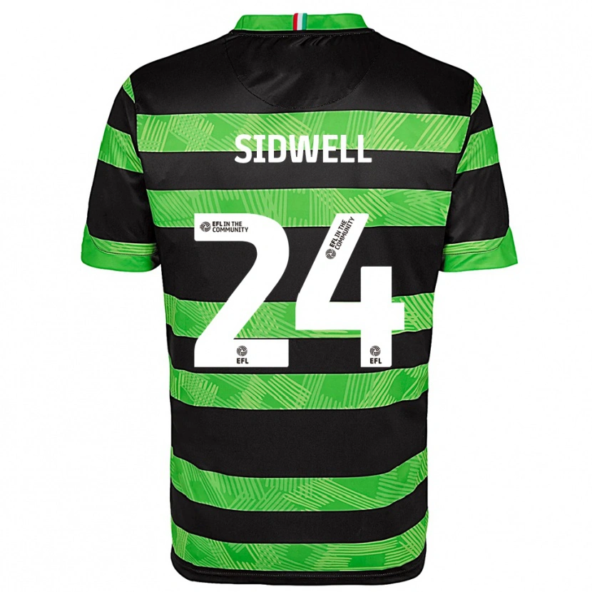 Danxen Damen Harry Sidwell #24 Schwarz Grün Auswärtstrikot Trikot 2025/26 T-Shirt Schweiz