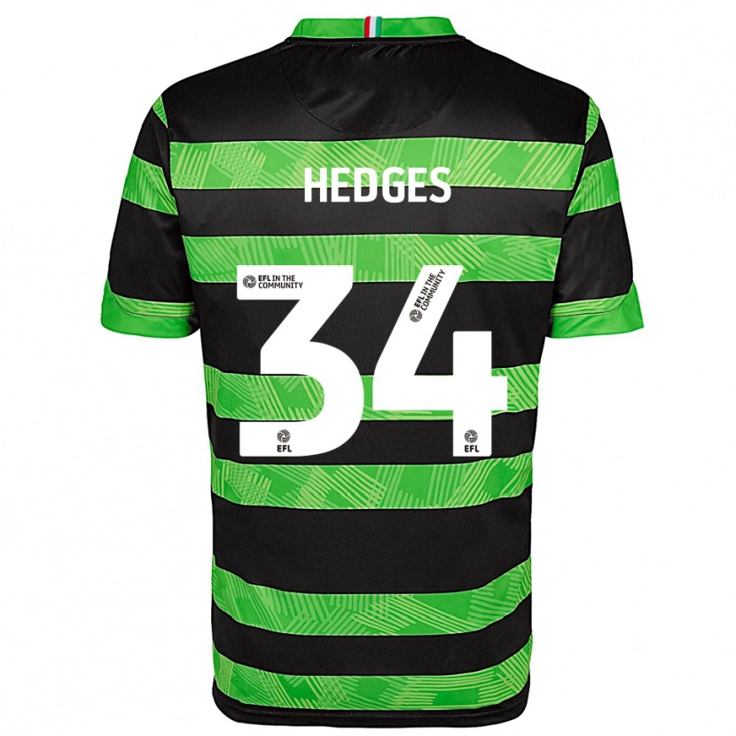 Danxen Damen Harry Hedges #34 Schwarz Grün Auswärtstrikot Trikot 2025/26 T-Shirt Schweiz