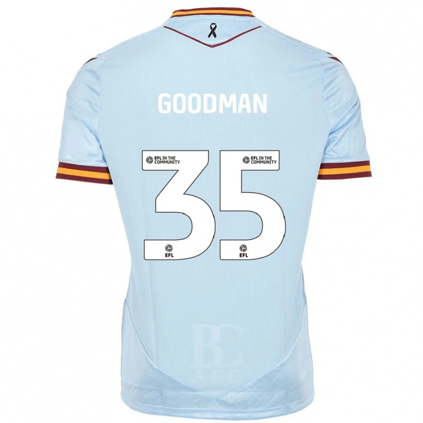 Danxen Damen George Goodman #35 Himmelblau Auswärtstrikot Trikot 2025/26 T-Shirt Schweiz